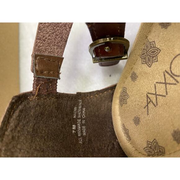 Axxiom Naomi Brown Strappy Wedge Sandals Size 7 - Picture 3 of 10